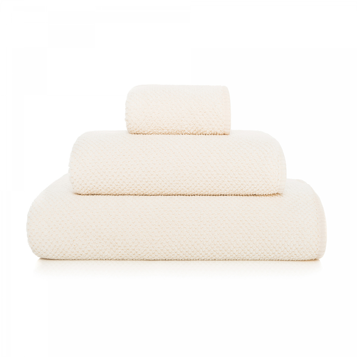 Luxurious combed cotton towels made in Portugal.