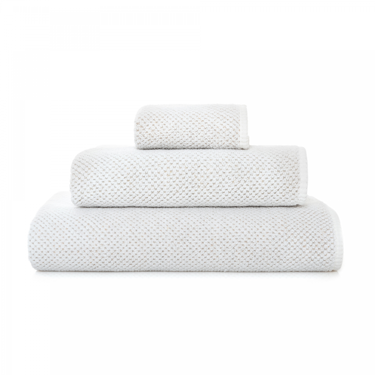 Graccioza Linen Waffle Bath Towel, White | 28 x 55"